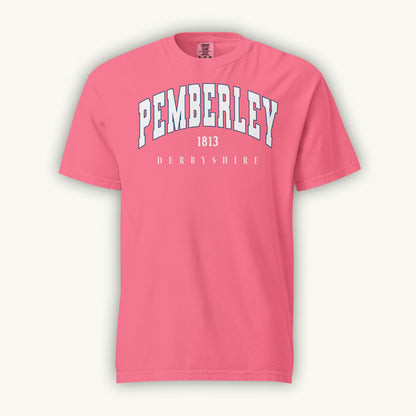 Jane Austen Pemberley 1813 Derbyshire T-Shirt | Pride and Prejudice Comfort Colors® Quality