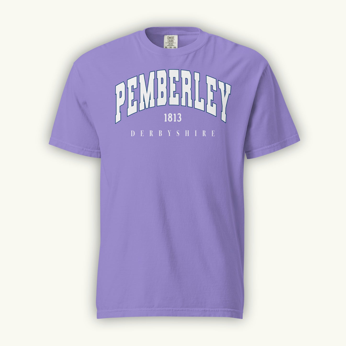 Jane Austen Pemberley 1813 Derbyshire T-Shirt | Pride and Prejudice Comfort Colors® Quality