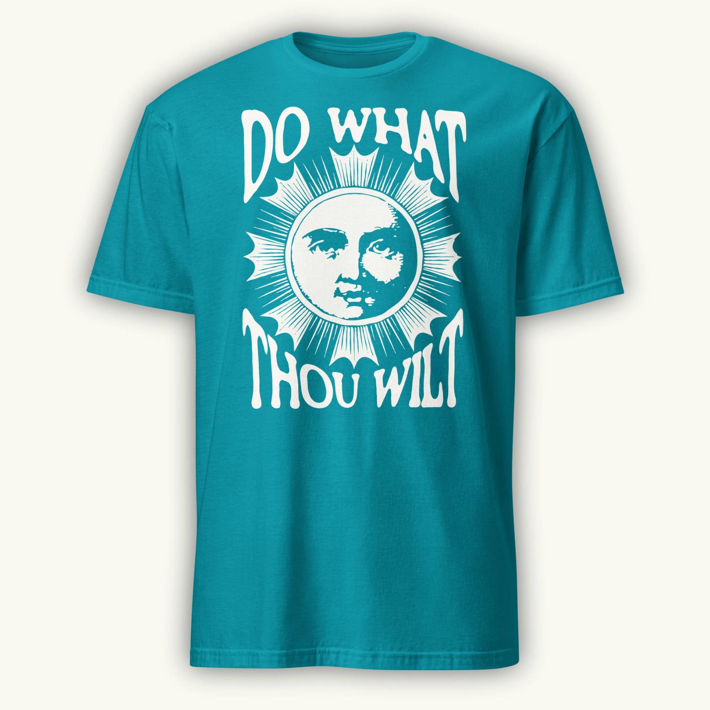 Do What Thou Wilt T-Shirt – Occult Sun & Moon Design (Aleister Crowley Inspired) Tee
