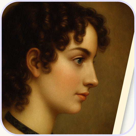 Anne Brontë Portrait Print | Original Bronte Sisters Poster | 11" x 17" Giclée Art Print