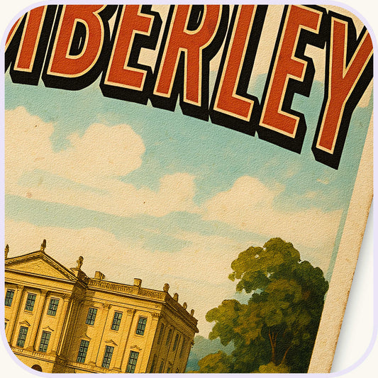 Jane Austen Pemberley Pride and Prejudice Poster | Unique Vintage-style Travel Postcard Print