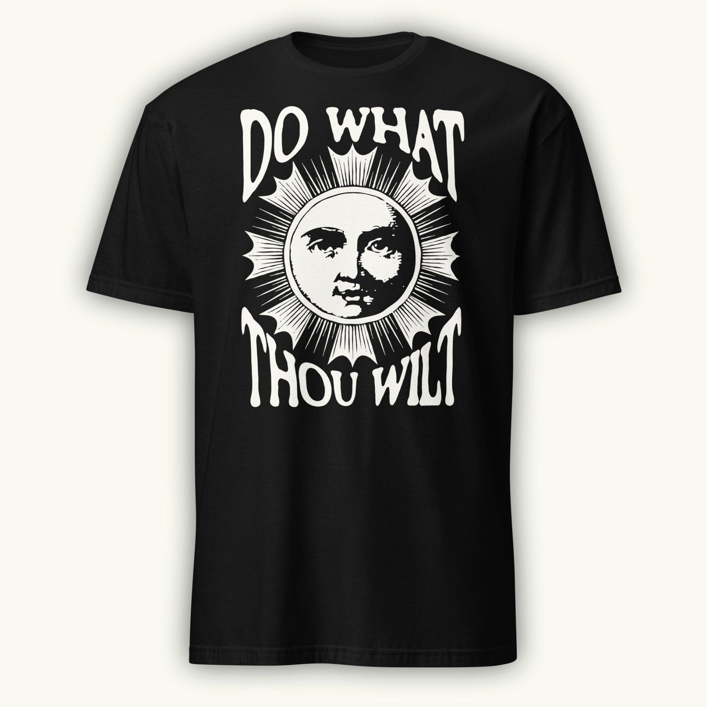 Do What Thou Wilt T-Shirt – Occult Sun & Moon Design (Aleister Crowley Inspired) Tee
