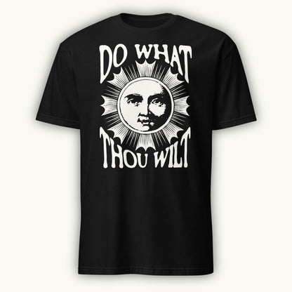Do What Thou Wilt T-Shirt – Occult Sun & Moon Design (Aleister Crowley Inspired) Tee