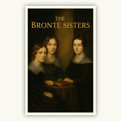 Poster of The Bronte Sisters with a dark background