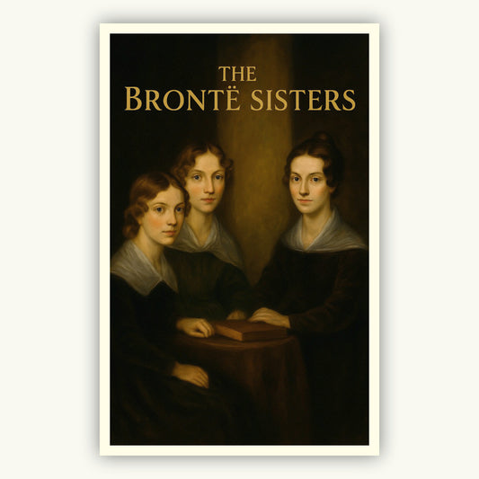 Poster of The Bronte Sisters with a dark background