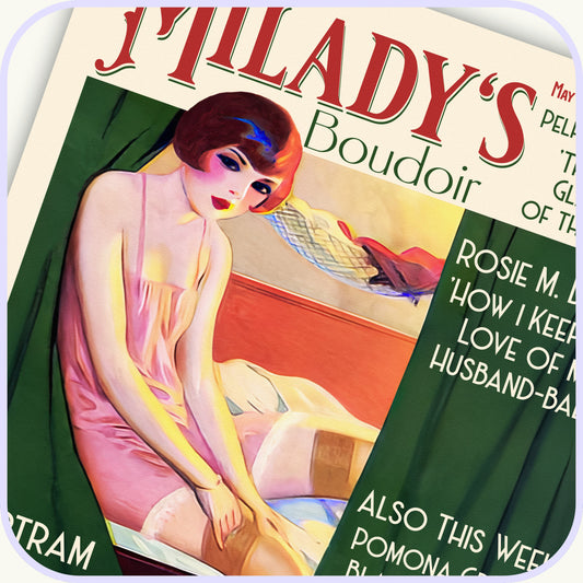 Milady's Boudoir Magazine Cover Print | 11x14 P.G. Wodehouse Poster | Unique Bertie Wooster Giclée Wall Art