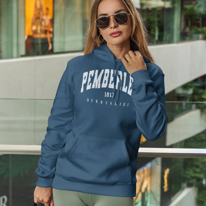 Pemberley Jane Austen Varsity Hoodie | Elizabeth Bennet Mr. Darcy | Pride and Prejudice Sweatshirt