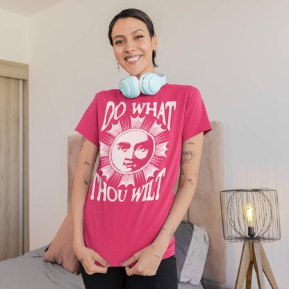 Do What Thou Wilt T-Shirt – Occult Sun & Moon Design (Aleister Crowley Inspired) Tee