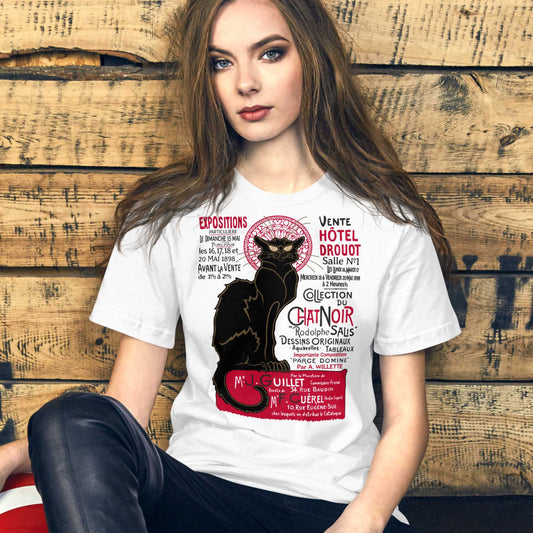 Paris 1898 “Le Chat Noir” Exhibition Poster T-Shirt